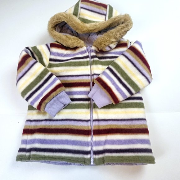 NWT Gymboree Girl Purple Embroidered Flower 4-In-1 Jacket Size 4 - Picture 12 of 15